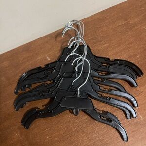 10 Black kids size with silver hanger hook